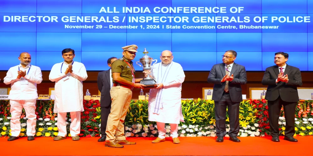 Amit Shah inaugurates 59th DGsP/IGsP conference in Bhubaneswar Amit Shah inaugurates 59th DGsP/IGsP conference in Bhubaneswar
